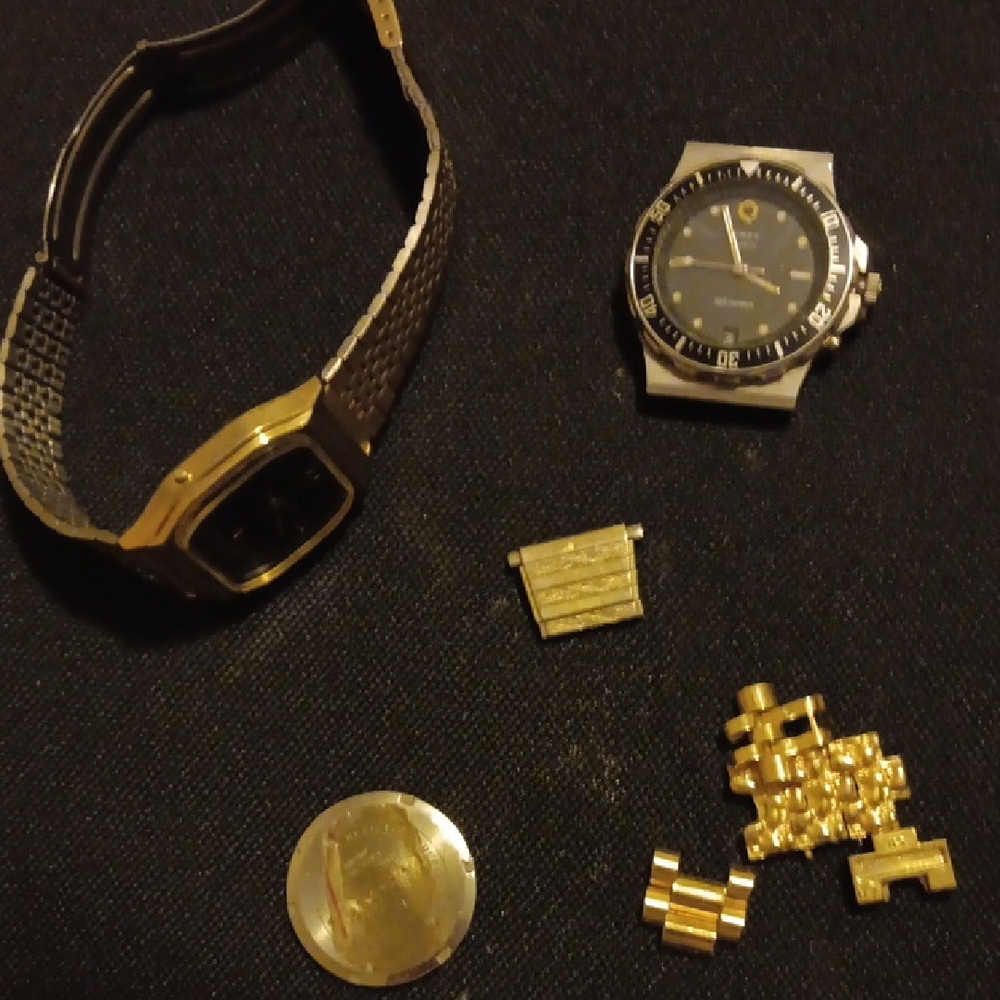 Classic Gold and Silver Watch Set